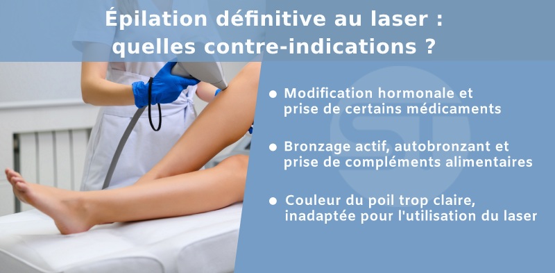 Les contre-indications au laser à épilation définitive