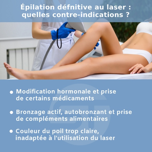 Épilation définitive au laser des jambes d'une femme sans contre-indication